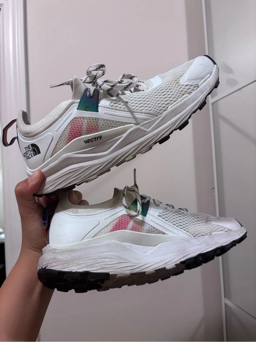 The North Face White VECTIV Mesh Trail Sneakers Pride Women’s 7